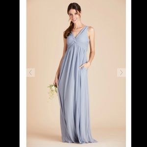 Birdy Gray Lianna Bridesmaid Dress in Dusty Blue